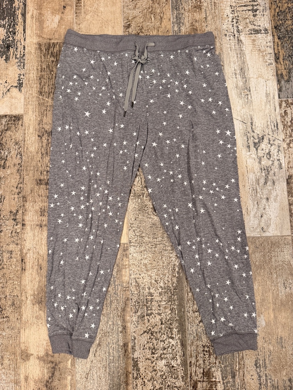 J. Crew Gray Star-Print Jogger Pants